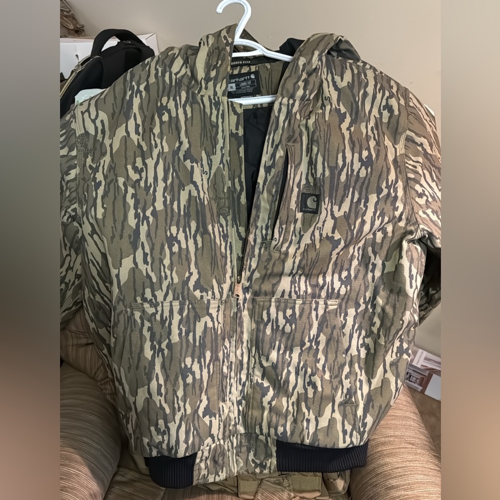 Men’s XL Carhartt Rugged Flex Bottomland Camo Heavy Zip Hoodie